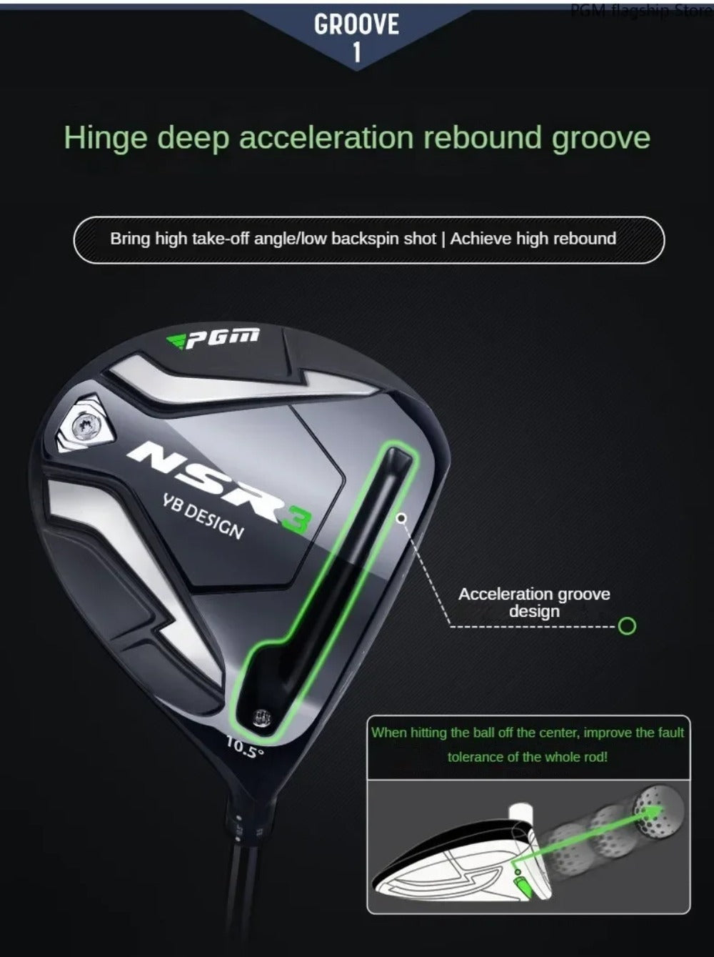 PGM NSR3 Men Golf Clubs #1/3/5/4H R/S Iron Wood Driver Titanium Alloy Ultra-light Right Hand Golfers Angle Adjustable