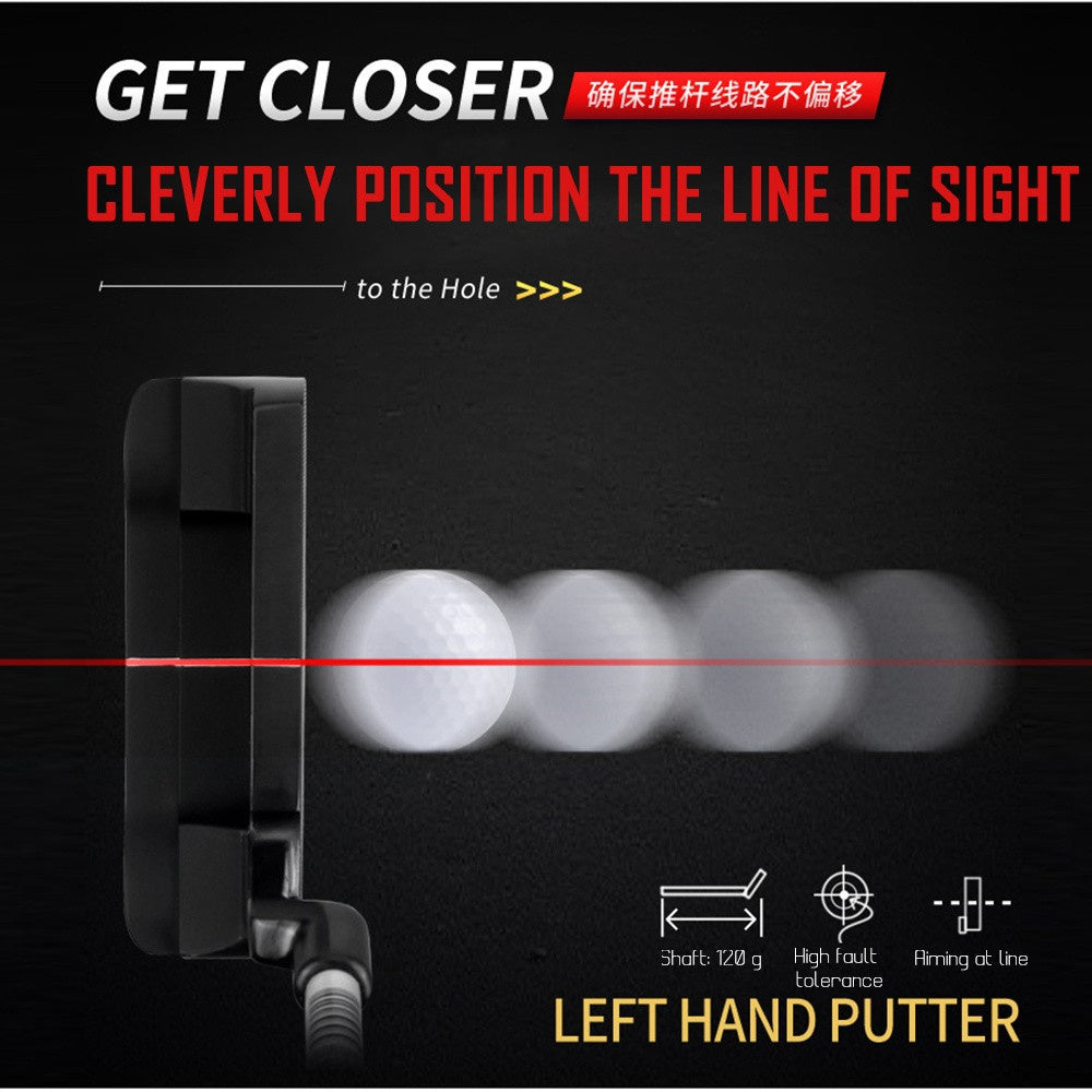 PGM Left Handed 3 Degree Loft Golf Putters with Steel Shaft for Men and Women Golf Push Rod Sports