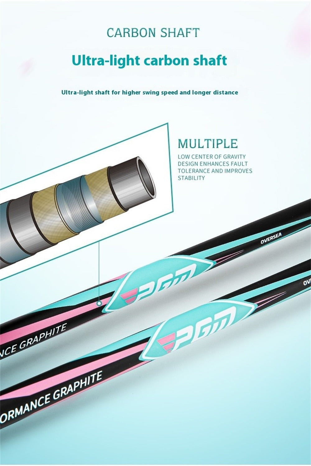 PGM #1/#3/#5/4H Hybrid Wooden Left or Right Handed Golf Club Wood Graphite Shaft for Men Women Golfers Driver Fairway Sports