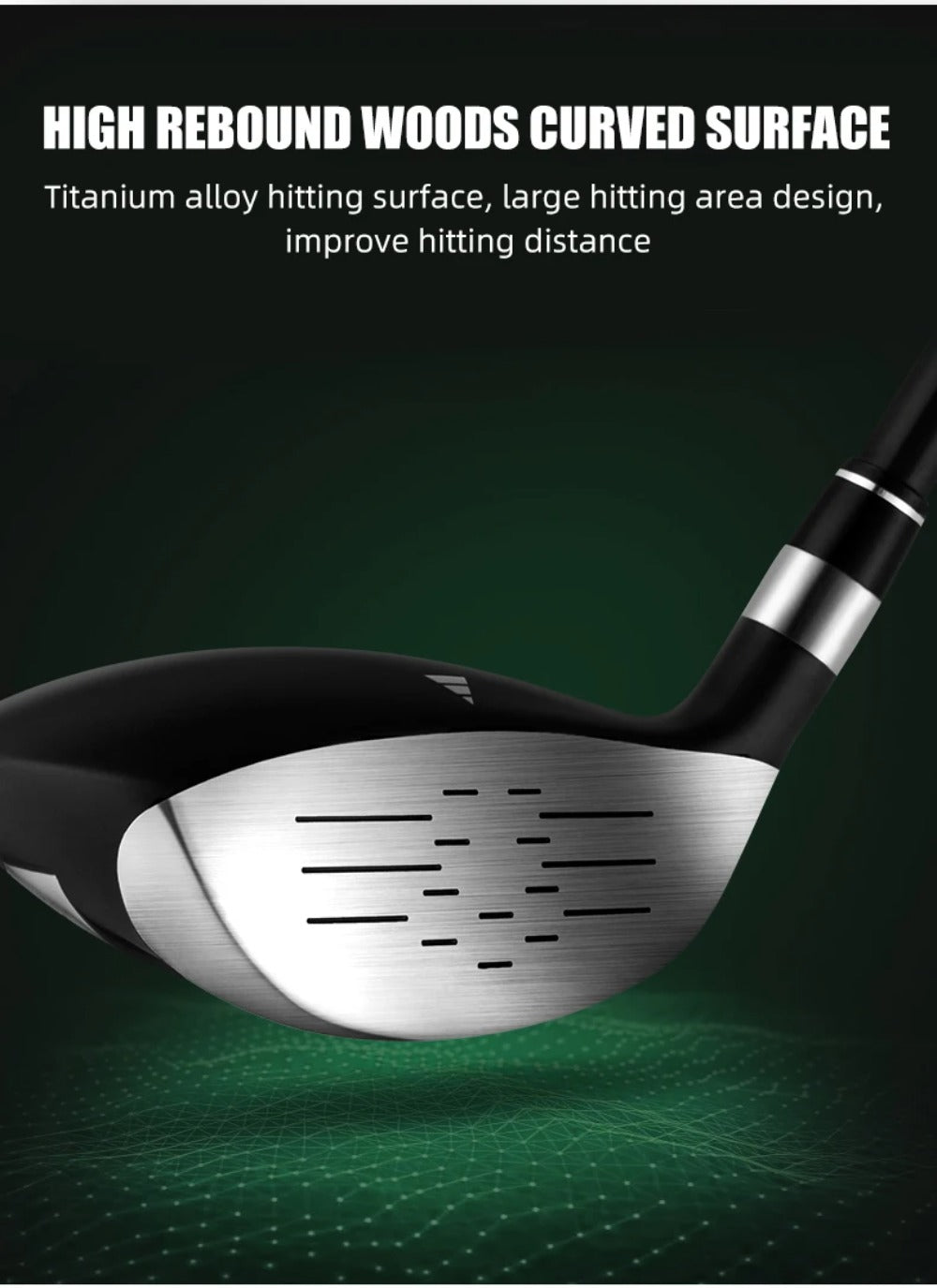 PGM Beginner Professional Golf Clubs Set Premium 460cc Black Golf Clubs