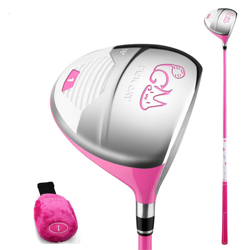 PGM 1#/5# Wood Golf Clubs Right Handed Junior Boys Girls Golf Drivers Hybrid Iron Wood Pole Coach Carbon Shaft with Headcover