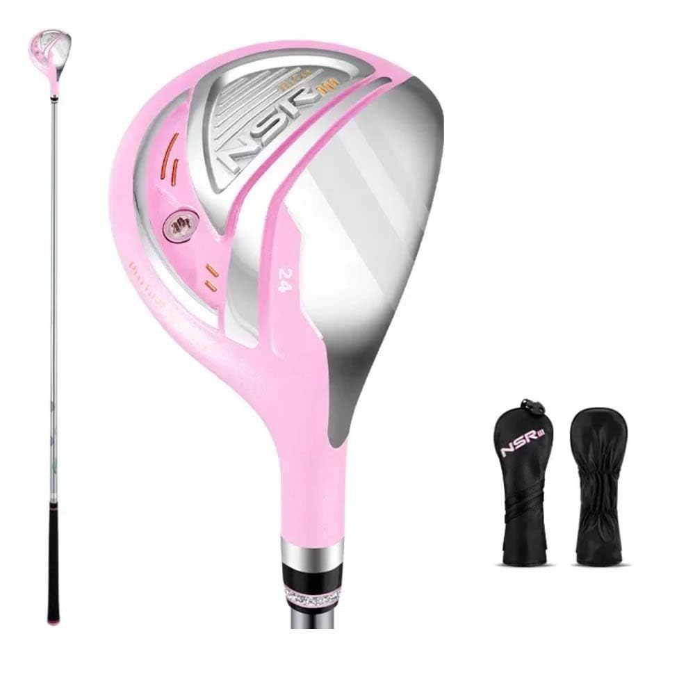 PGM NSR III Golf Clubs for Women Right Handed No.1/No.3/No.5 Hybrid Wooden Club Titanium Golf Driver Carbon Shaft High Rebound with Headcover