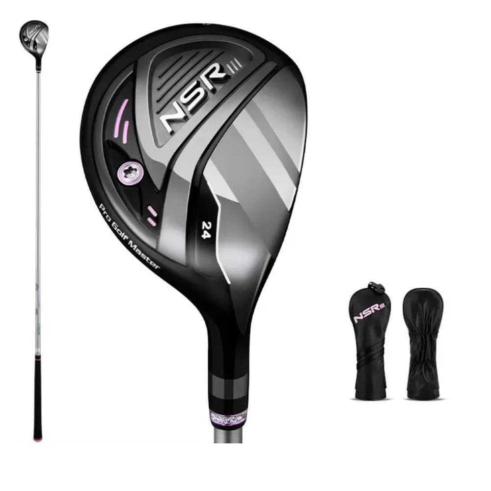PGM NSR III Golf Clubs for Women Right Handed No.1/No.3/No.5 Hybrid Wooden Club Titanium Golf Driver Carbon Shaft High Rebound with Headcover
