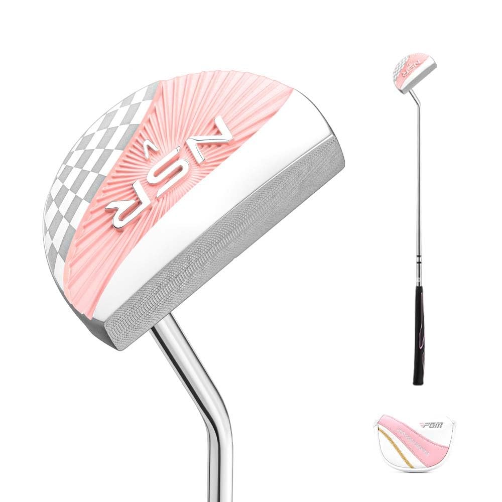 PGM Golf Mallet Putters Loft 3 Degree Women RH Right Handed with Headcover Golf Push Rod Ladies Golf Club Putter for Outdoor Sports