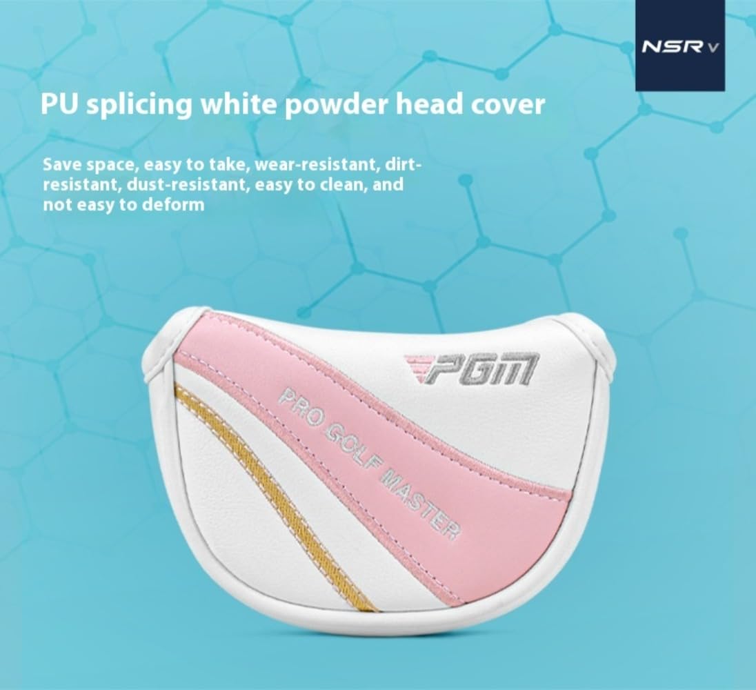 PGM Golf Mallet Putters Loft 3 Degree Women RH Right Handed with Headcover Golf Push Rod Ladies Golf Club Putter for Outdoor Sports