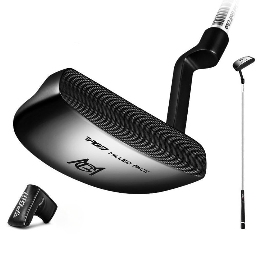 PGM Men Golf Putter Steel Casting Low Center of Gravity with Aiming Line Right Handed Golf Coach Teach Clubs Push Rod with Headcover