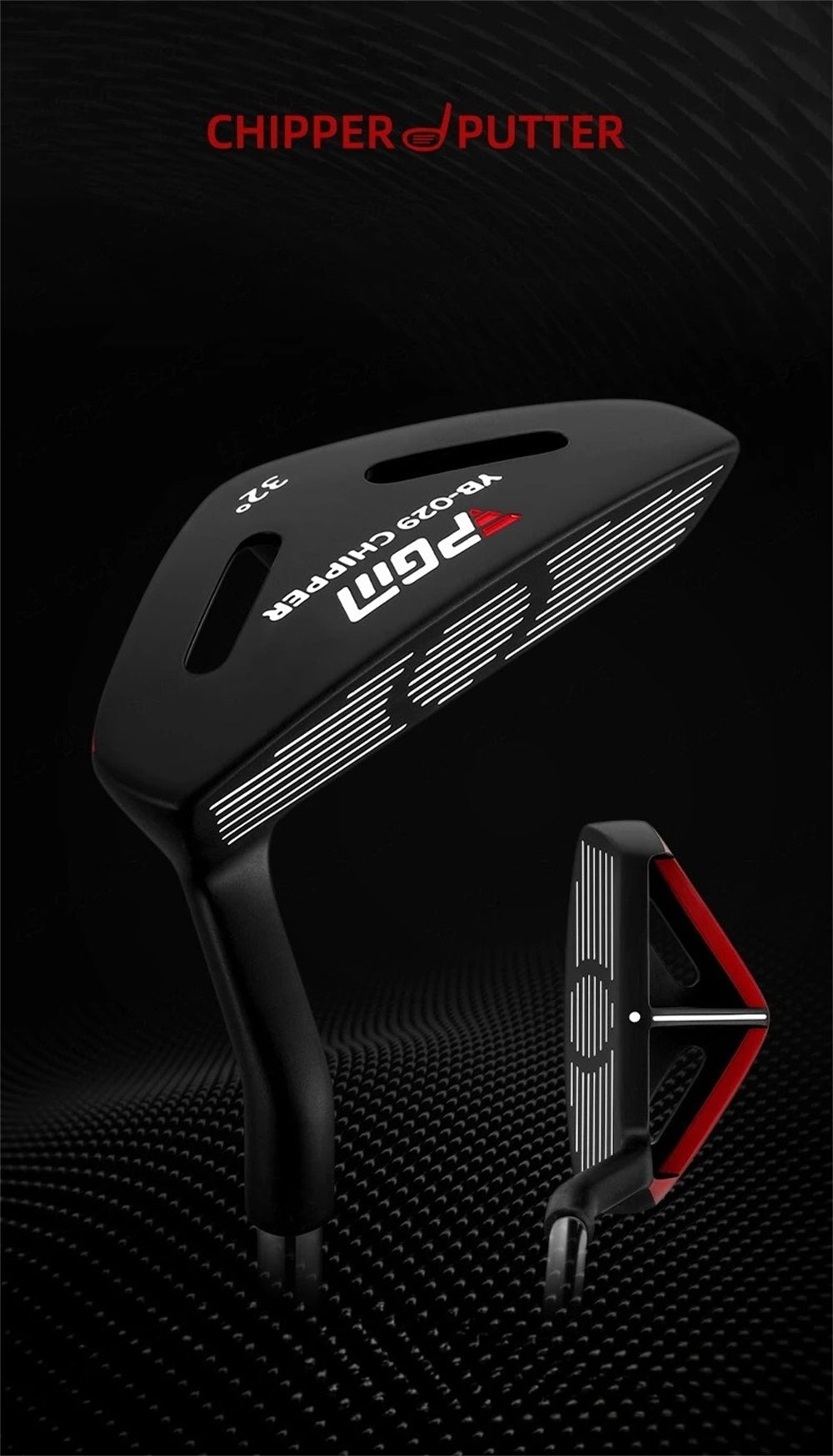 PGM Golf Club Putter Stainless Steel Shaft Right Handed for Professional Golfers, Easy-to-Use and Stable Golf Chipper