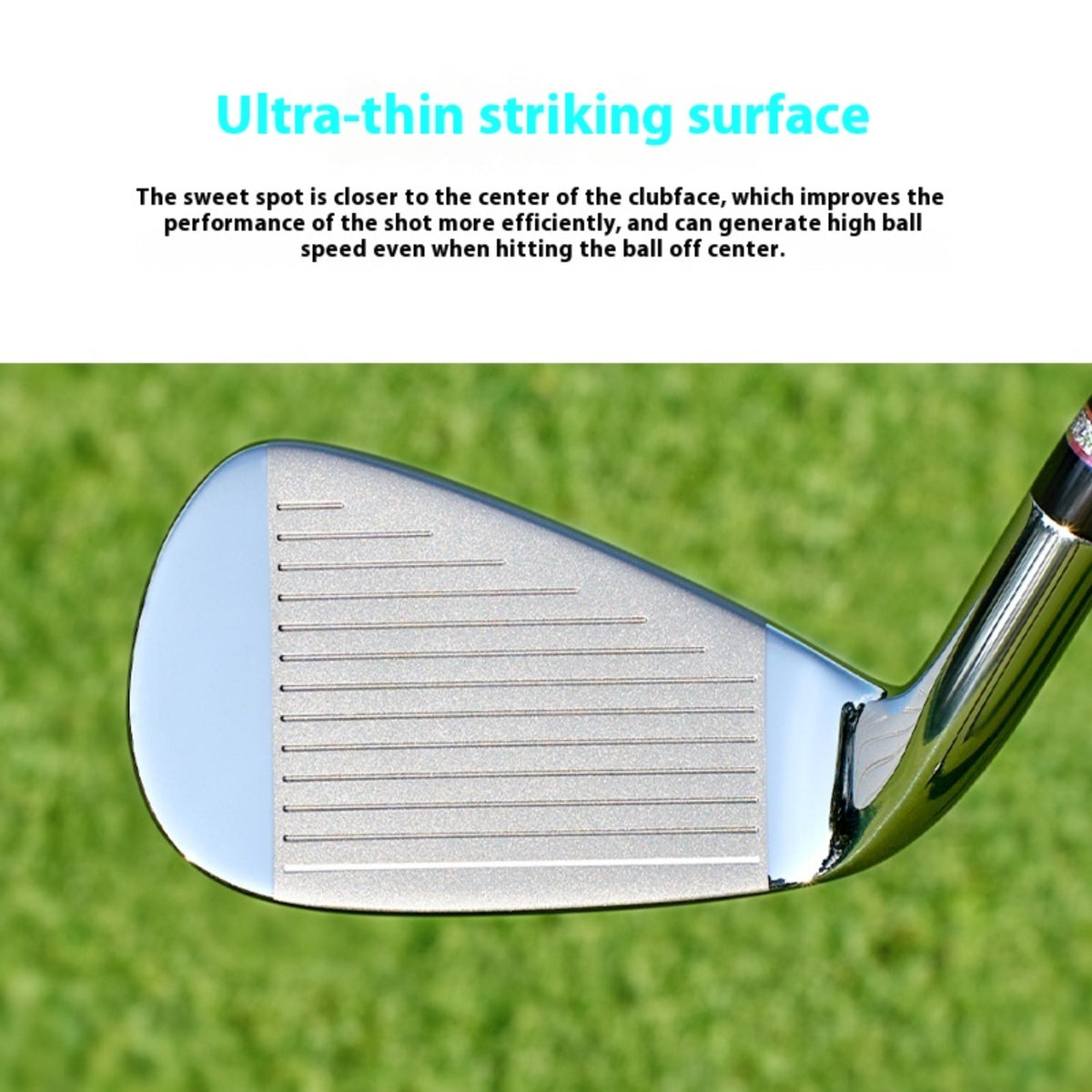 PGM Women Golf Club Iron Single #7 Iron Professional Practice for L-grade Loft 32 Degree RH Carbon Stainless Steel Rod Head
