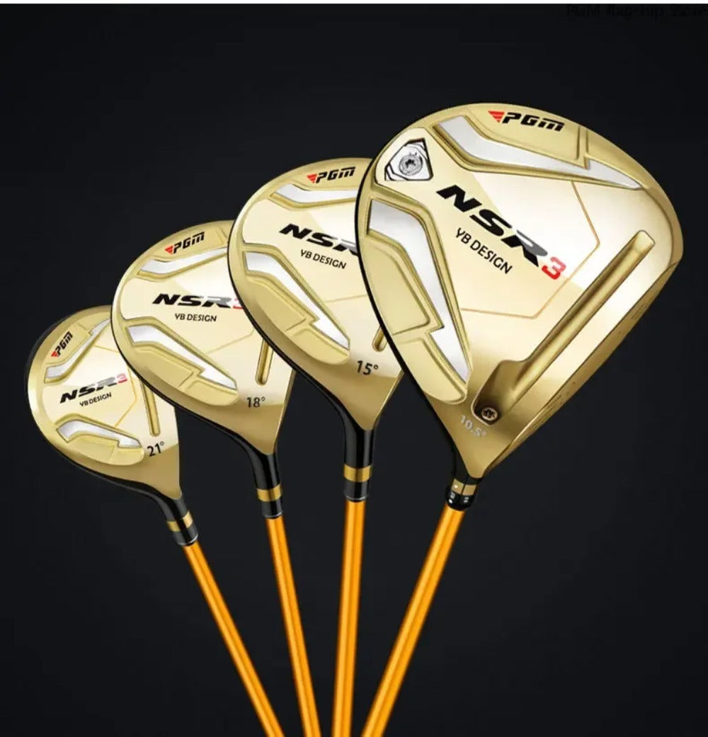 PGM NSR3 Men Golf Clubs #1/3/5/4H R/S Iron Wood Driver Titanium Alloy Ultra-light Right Hand Golfers Angle Adjustable