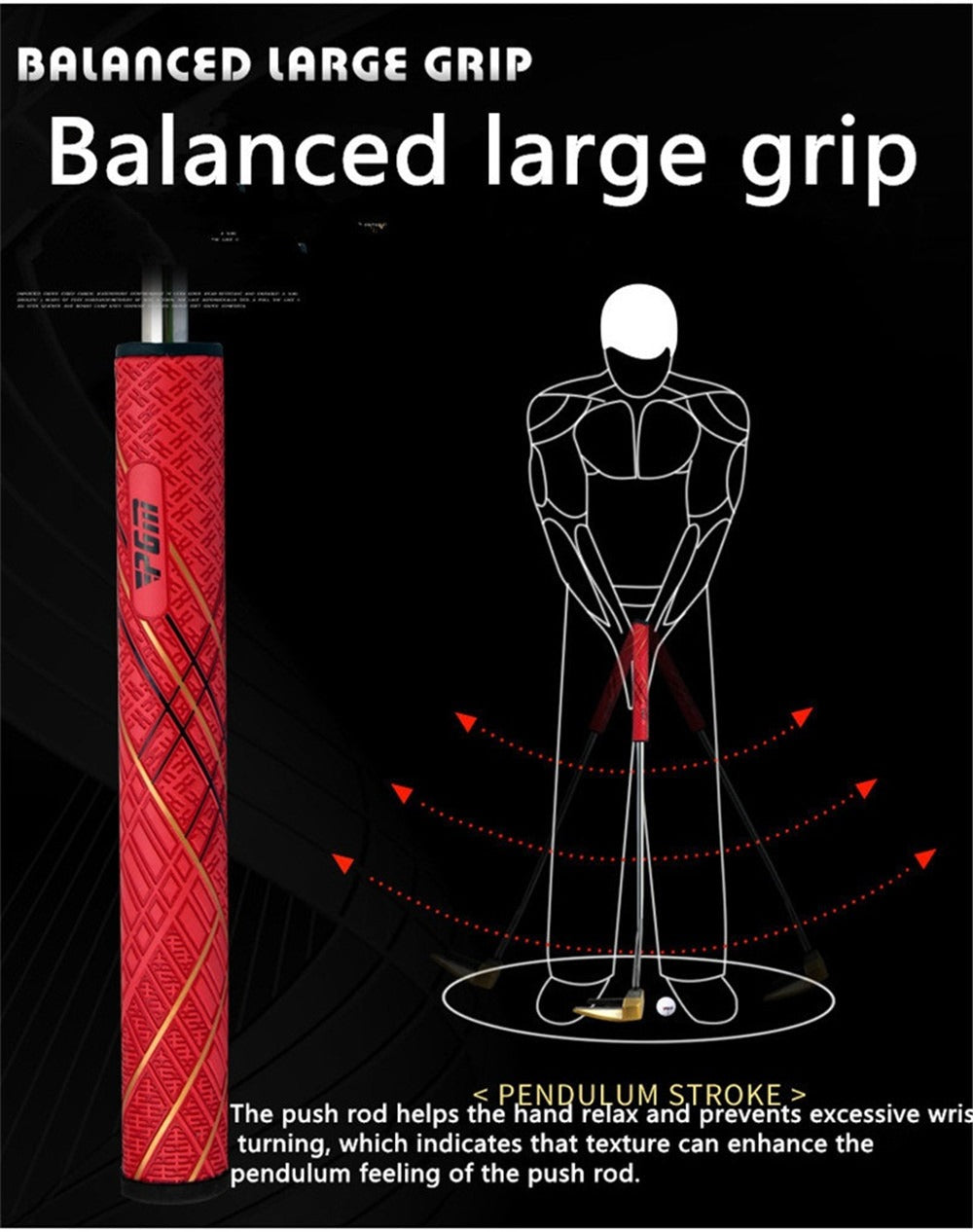 PGM Golf Mallet Putters for Men and Women Golfer - Premium Golf Club Putter with Golf Headcover