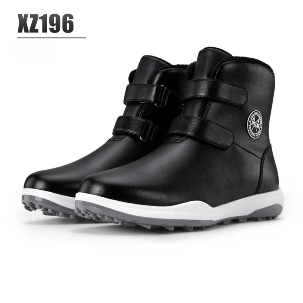 PGM Women's Golf Shoes Autumn Winter Waterproof Casual Boots Wear Anti-slip Sneakers Fleece Lining Women's Sports Shoes