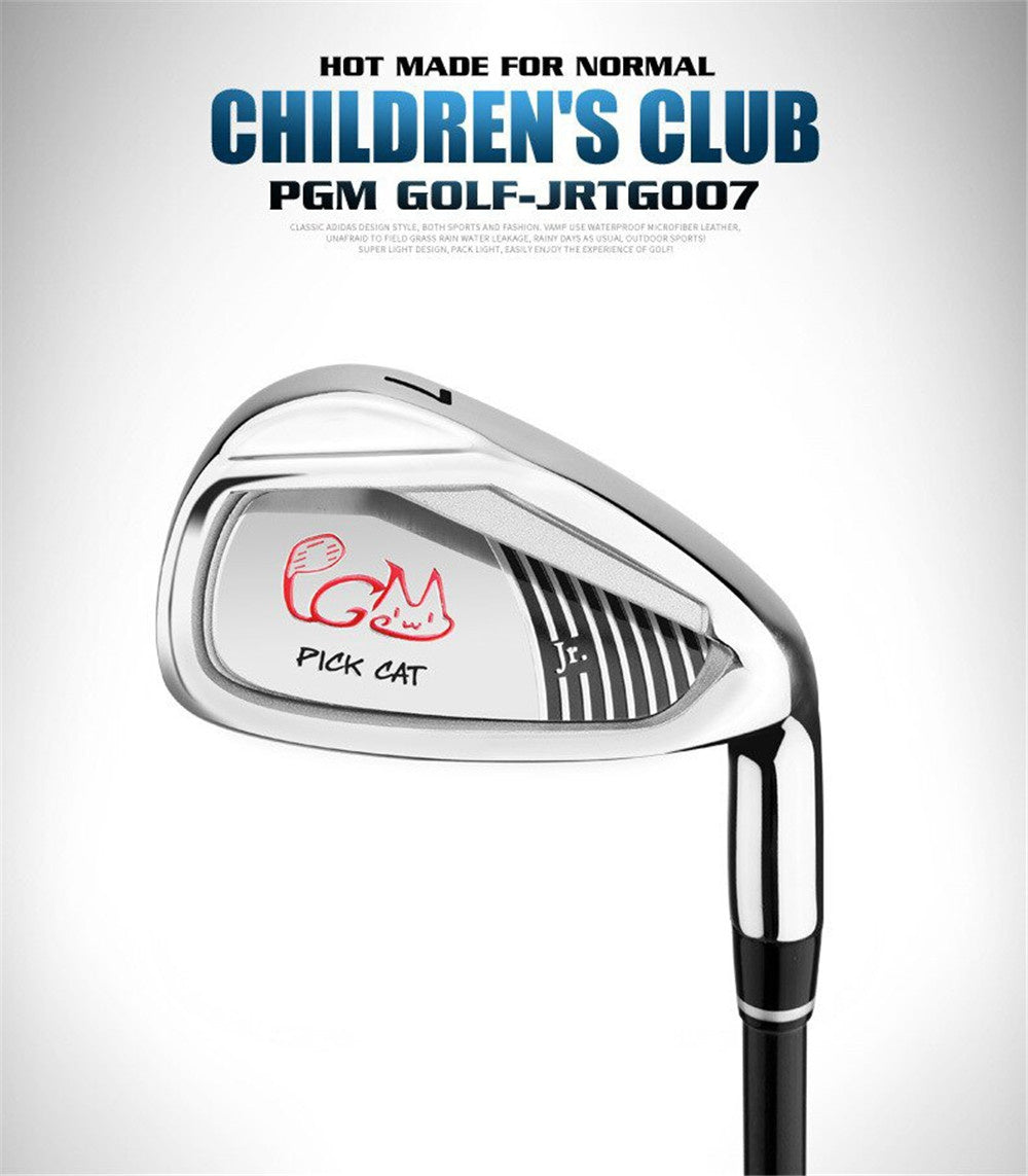 PGM 38 Degree Loft #7 Golf Club Iron with Carbon Shaft for Youth Beginners Right Handed Boys Girls Single Clubs Coach Teaching