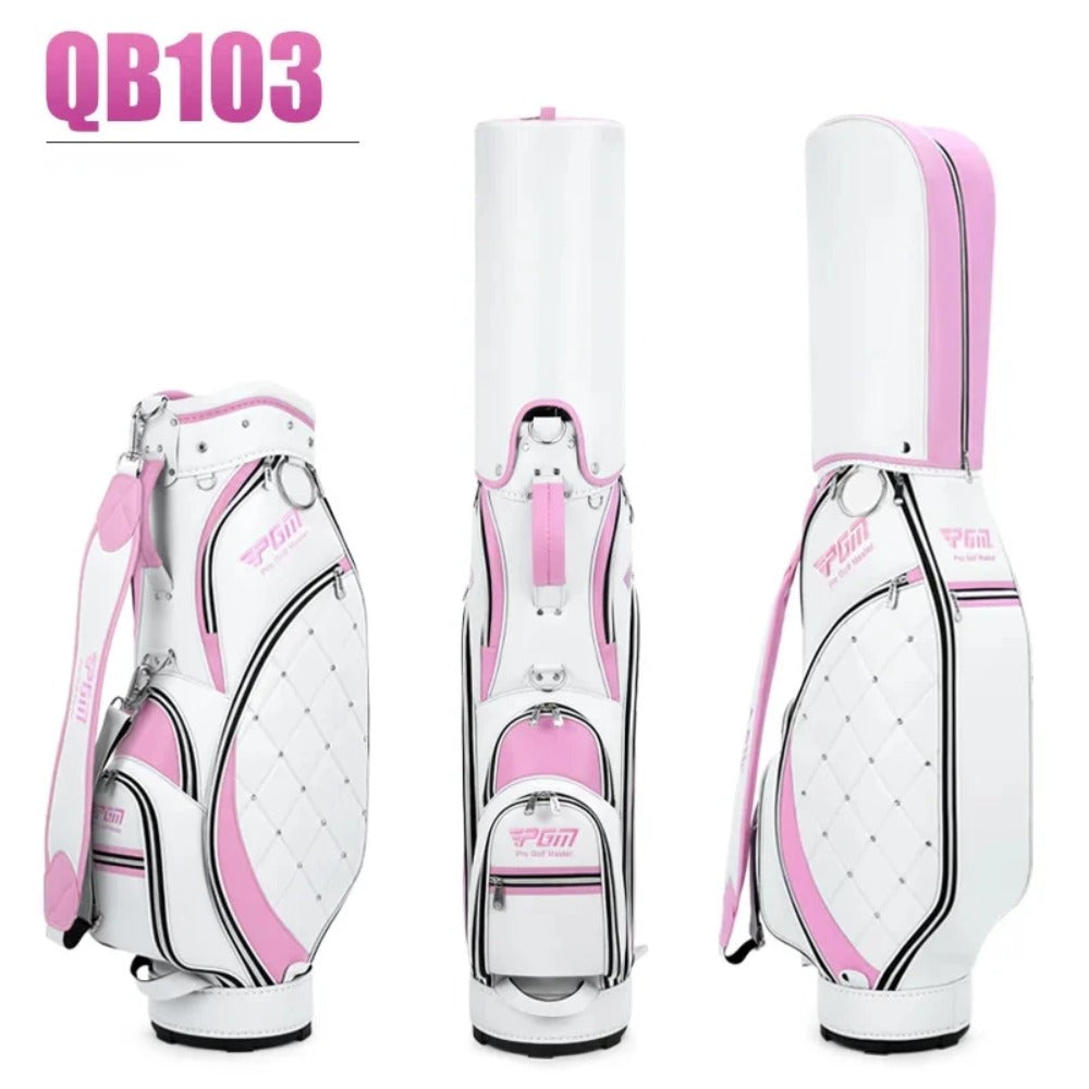 PGM Women Golf Bag High Quality Light TPU Golf Clubs Bag 2 Colors In Choice Waterproof Cloth Ball Bag GOLF Wear Resistant