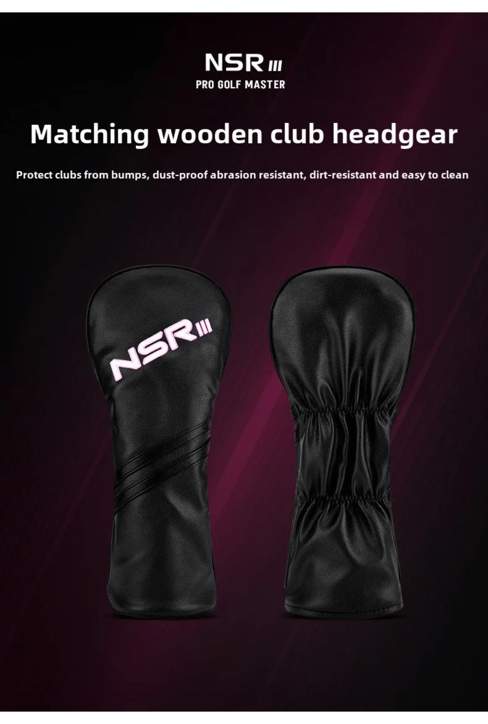 PGM NSR III Golf Clubs for Women Right Handed No.1/No.3/No.5 Hybrid Wooden Club Titanium Golf Driver Carbon Shaft High Rebound with Headcover