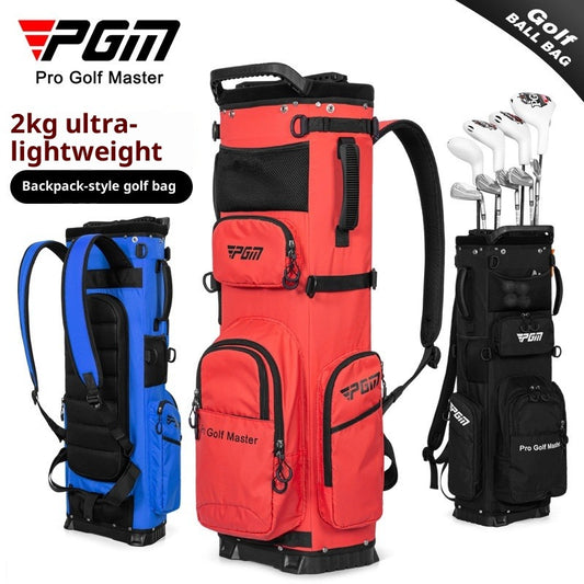 PGM Golf Bag, Backpack Style Golf Club Bag, Ultra Lightweight, Portable, Fixed, Plug-in, Waterproof Golf Bag