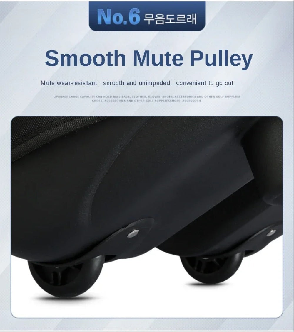 PGM Golf Travel Plane Bags with Wheel thicken Straps Foldable Golf Club Travel Cover for Airlines Golf Aviation Bag