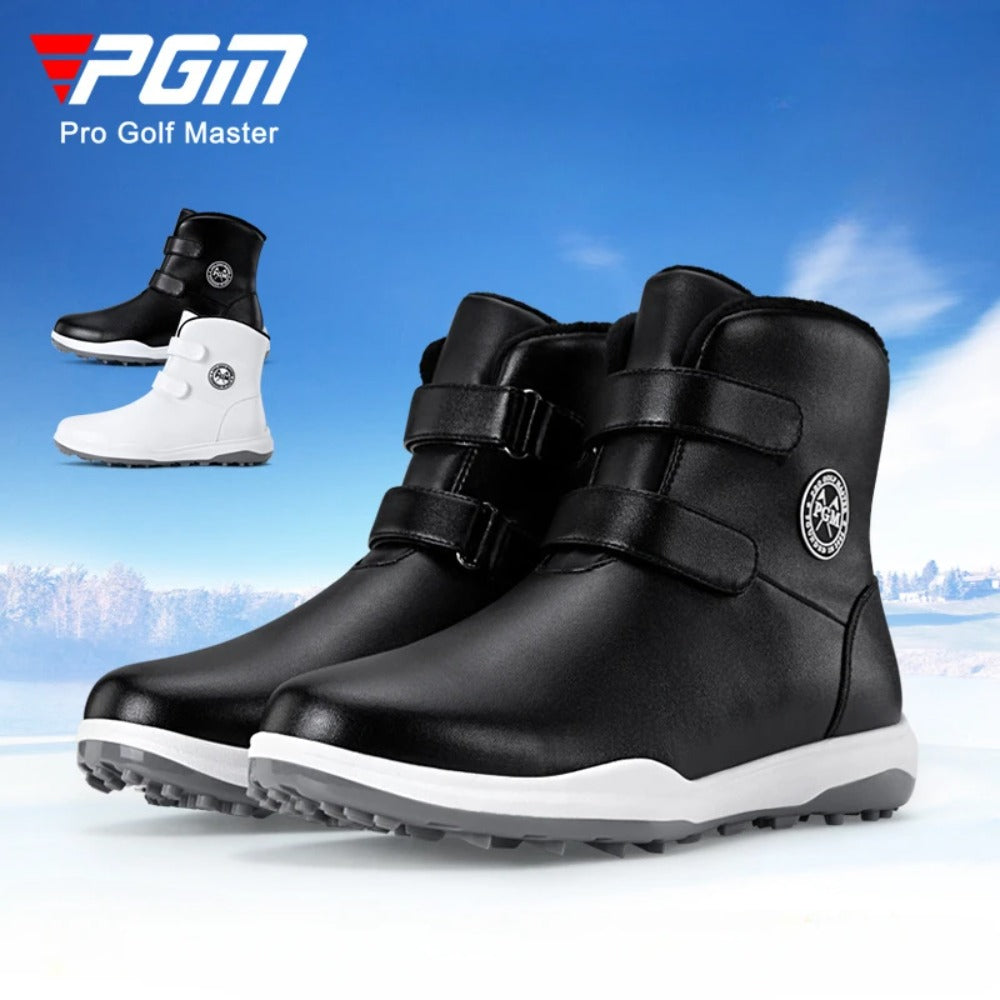 PGM Women's Golf Shoes Autumn Winter Waterproof Casual Boots Wear Anti-slip Sneakers Fleece Lining Women's Sports Shoes
