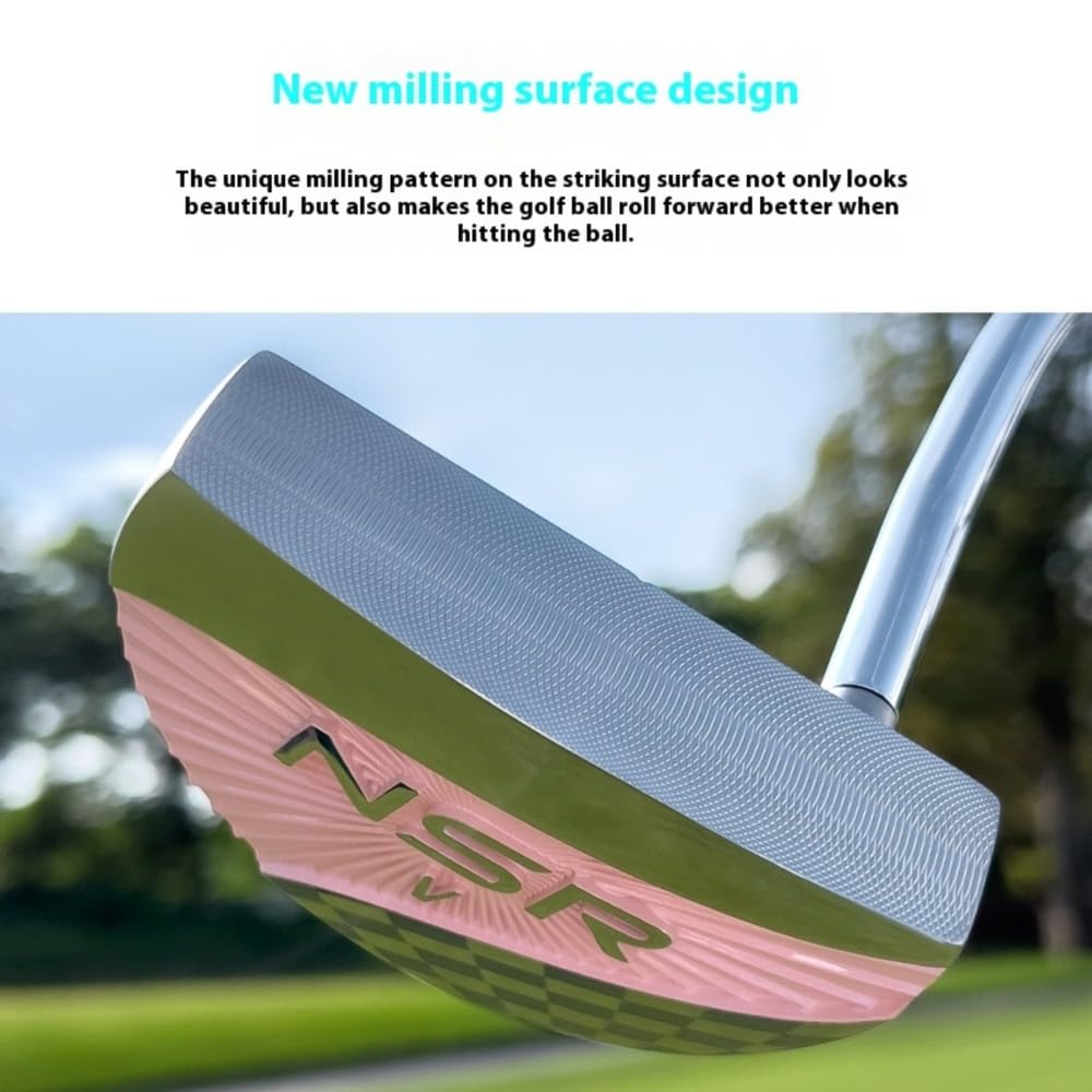 PGM Golf Mallet Putters Loft 3 Degree Women RH Right Handed with Headcover Golf Push Rod Ladies Golf Club Putter for Outdoor Sports