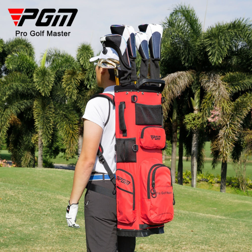 PGM Golf Bag, Backpack Style Golf Club Bag, Ultra Lightweight, Portable, Fixed, Plug-in, Waterproof Golf Bag