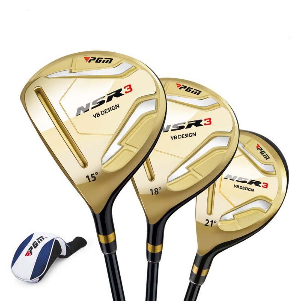 PGM Golf Driver Left Handed No.1/3/5/iron Wood Club with Carbon Rod Golf Club Wood Golf Hybrid Include Headcover LH Men Golfers