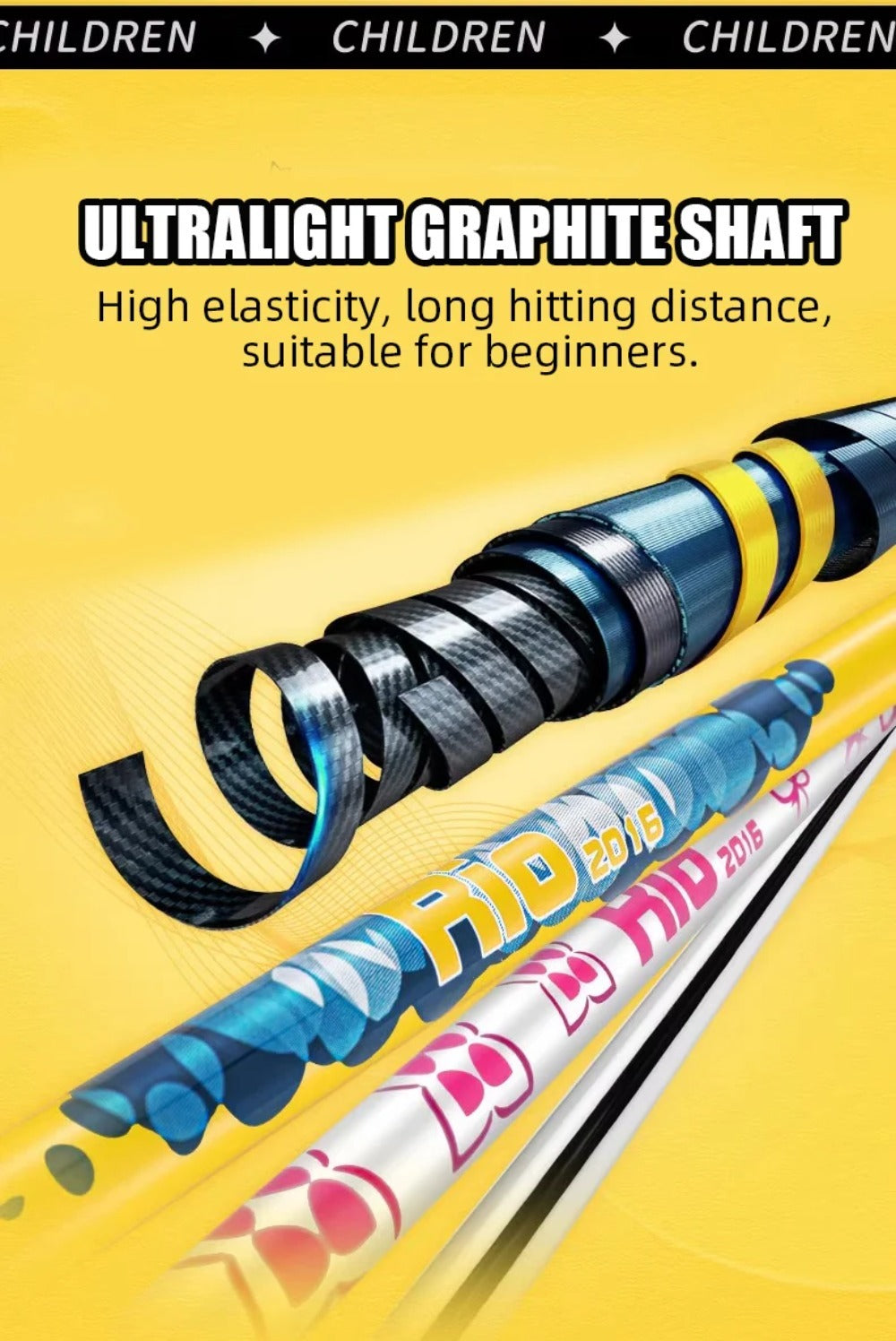 PGM Kids Golf Clubs Kit - Complete Golf Clubs Set with Hybrid & Utility Clubs, Wood, Irons, Putter, and Bag for Children 3-12year