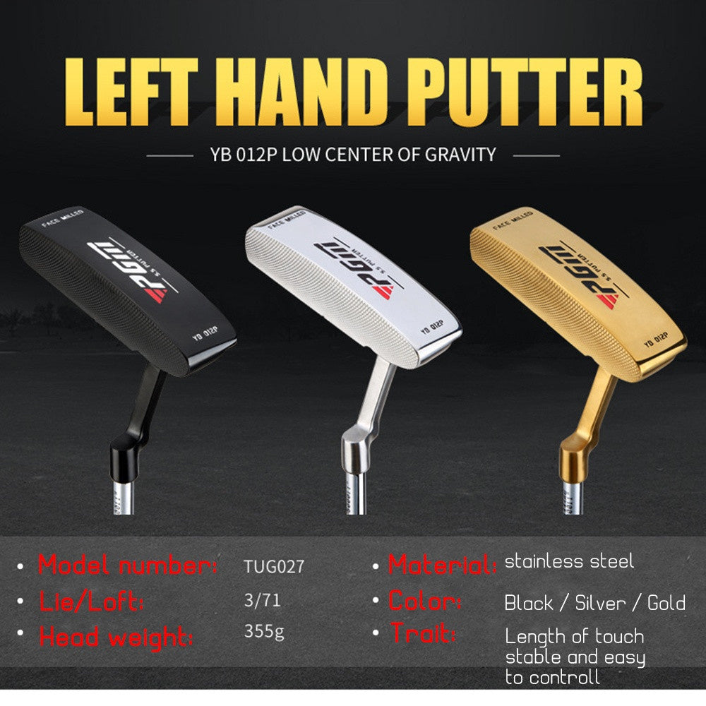 PGM Left Handed 3 Degree Loft Golf Putters with Steel Shaft for Men and Women Golf Push Rod Sports