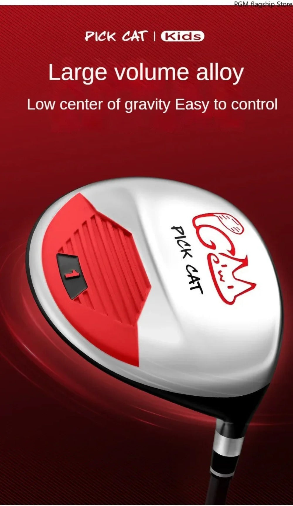 PGM Children's Golf Clubs for Boys and Girls Complete Set of Beginner Sets of Practice Clubs for 3-12 Years Old