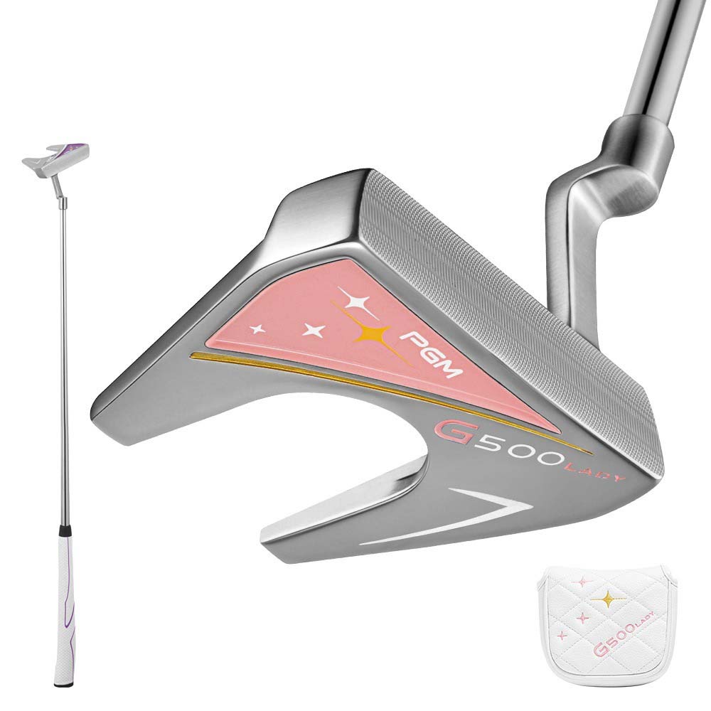 PGM Golf Mallet Putter for Right Handed Women Golfers Single Stable G500 Golf Push Rod with Headcover for Golf Enthusiasts