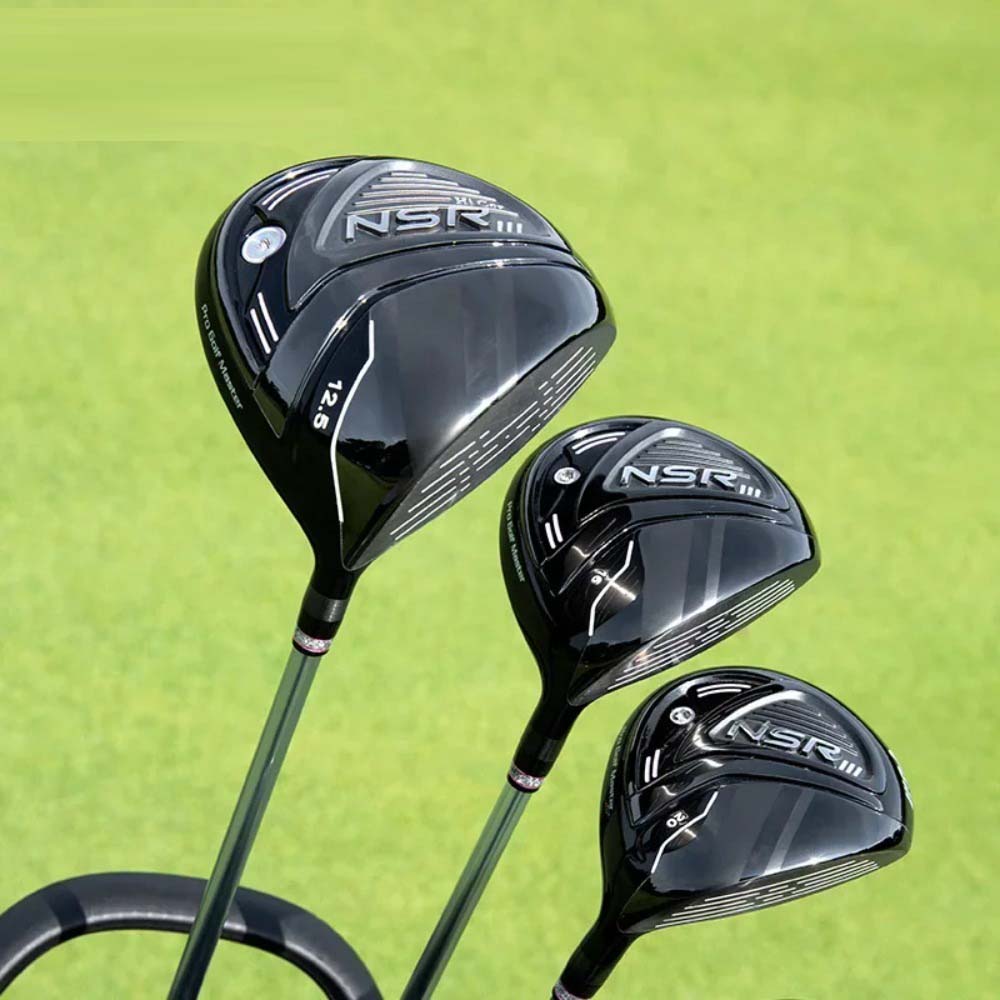 PGM NSR III Golf Clubs for Women Right Handed No.1/No.3/No.5 Hybrid Wooden Club Titanium Golf Driver Carbon Shaft High Rebound with Headcover