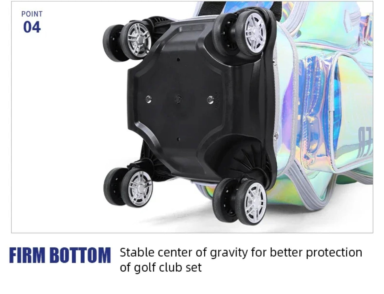 PGM Unisex Golf Travel Bag Colorful Waterproof Four-wheel Flat  Air Consignment Bags Golf Aviation Bag Large Capacity