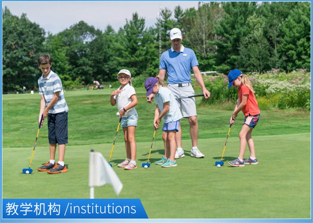 PGM Junior Golf Push Rod with Large Hitting Surface for 3-12 Kids Boys Girls Beginner Practice Golf Club Blade Putters