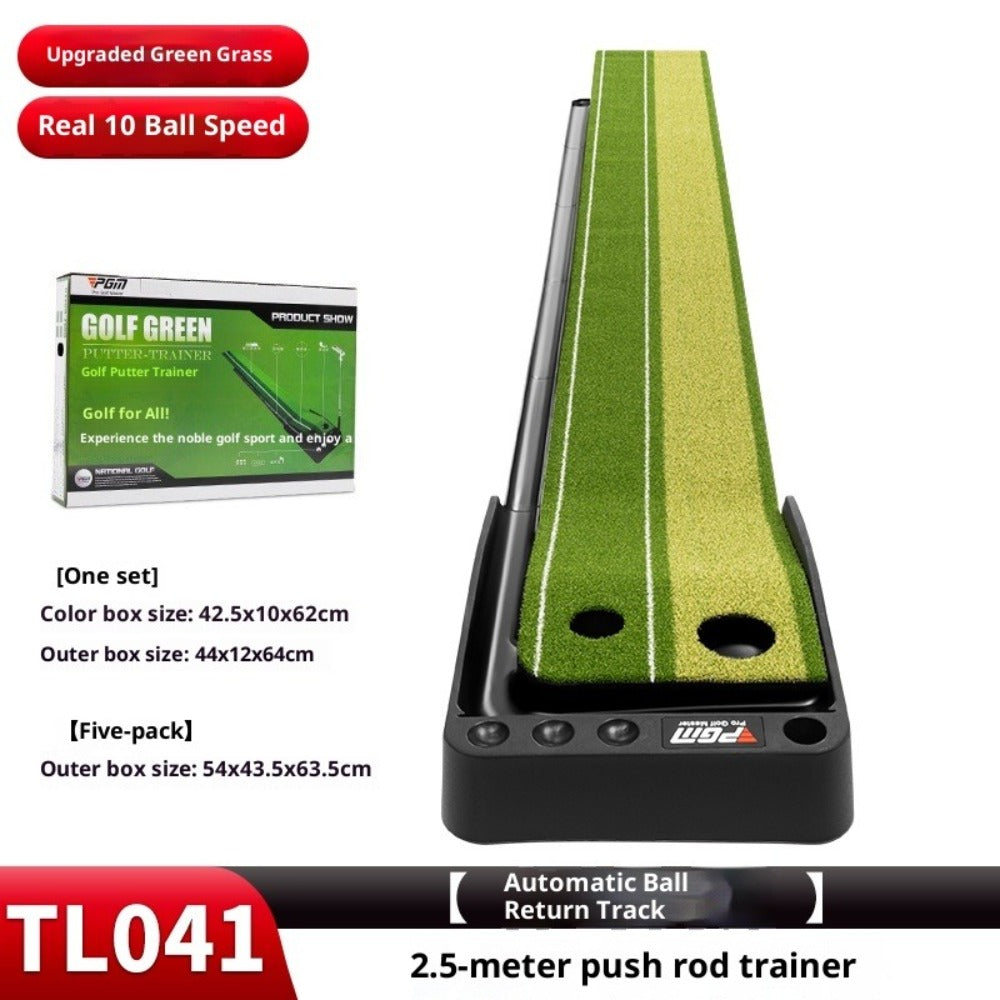 PGM Indoor Golf Putter Mini Golf Putting Green Blanket Home Golf Trainer Set