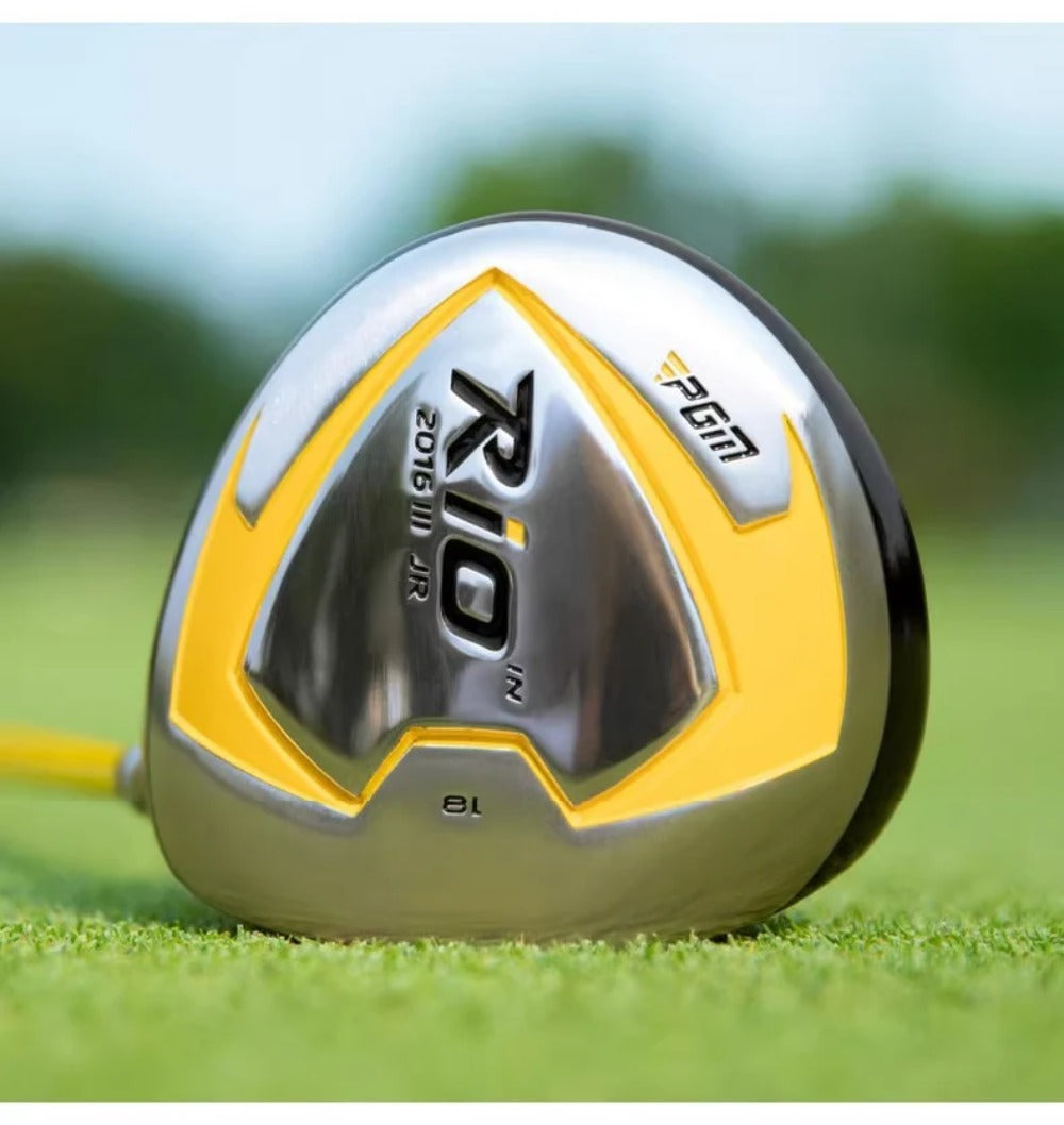 PGM Kids Golf Clubs Kit - Complete Golf Clubs Set with Hybrid & Utility Clubs, Wood, Irons, Putter, and Bag for Children 3-12year