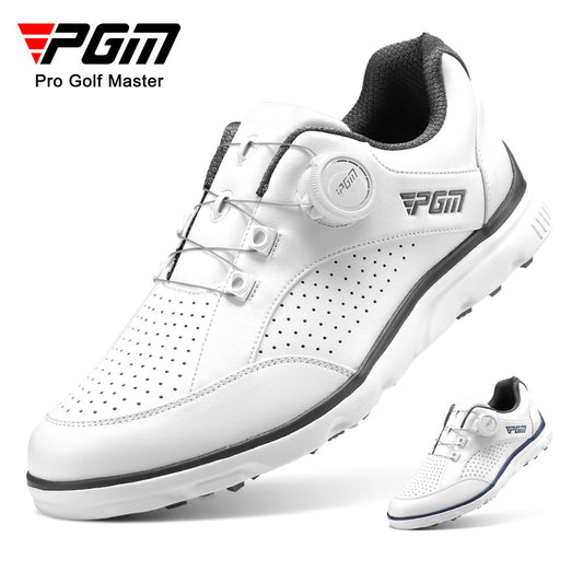 PGM Men Golf Shoes Knob Shoelaces Anti-side Slip Waterproof Men's Sports Shoes Sneakers