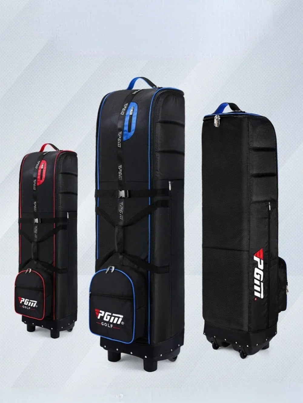 PGM Golf Travel Plane Bags with Wheel thicken Straps Foldable Golf Club Travel Cover for Airlines Golf Aviation Bag