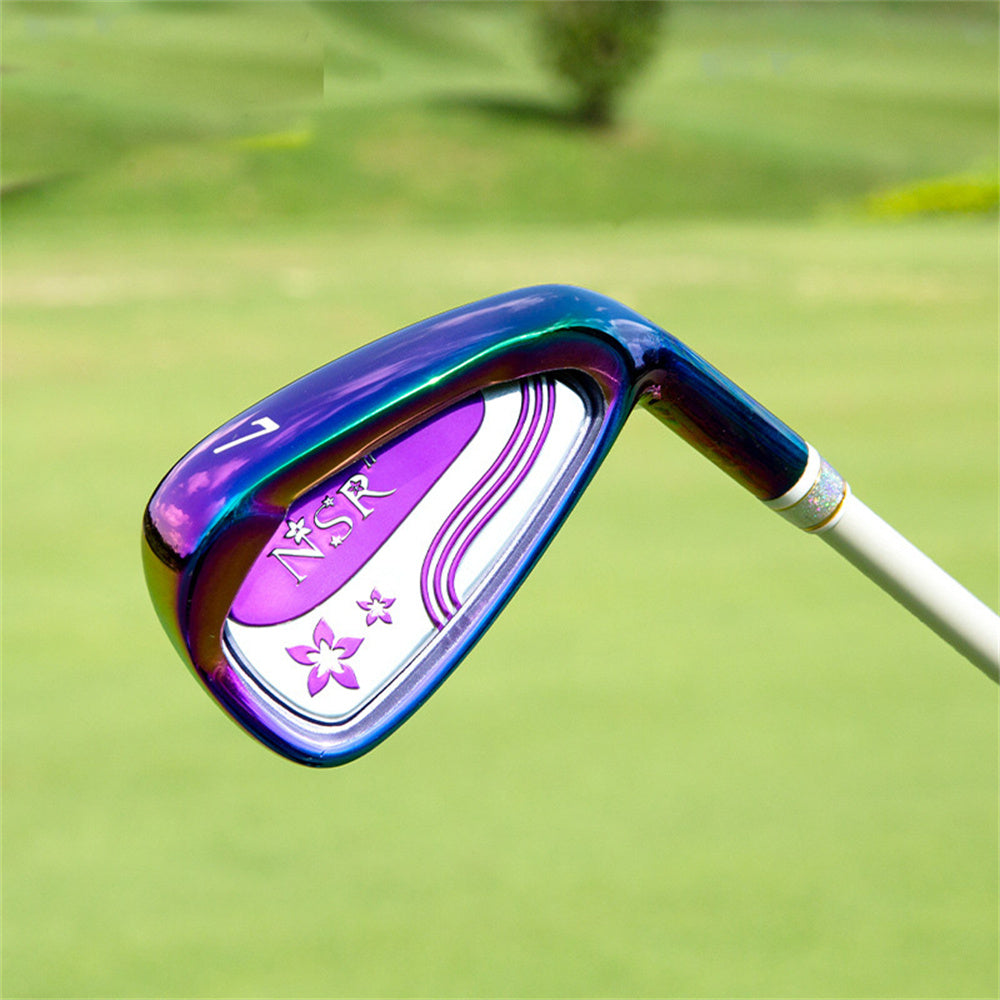 PGM Ladies Right Handed Golf Iron #7 30 Degree Loft Graphite/Steel Shaft Single Club with Headcover for Womens Golf Sports