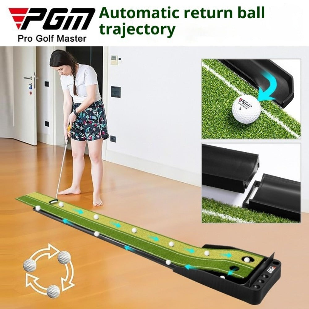 PGM Indoor Golf Putter Mini Golf Putting Green Blanket Home Golf Trainer Set
