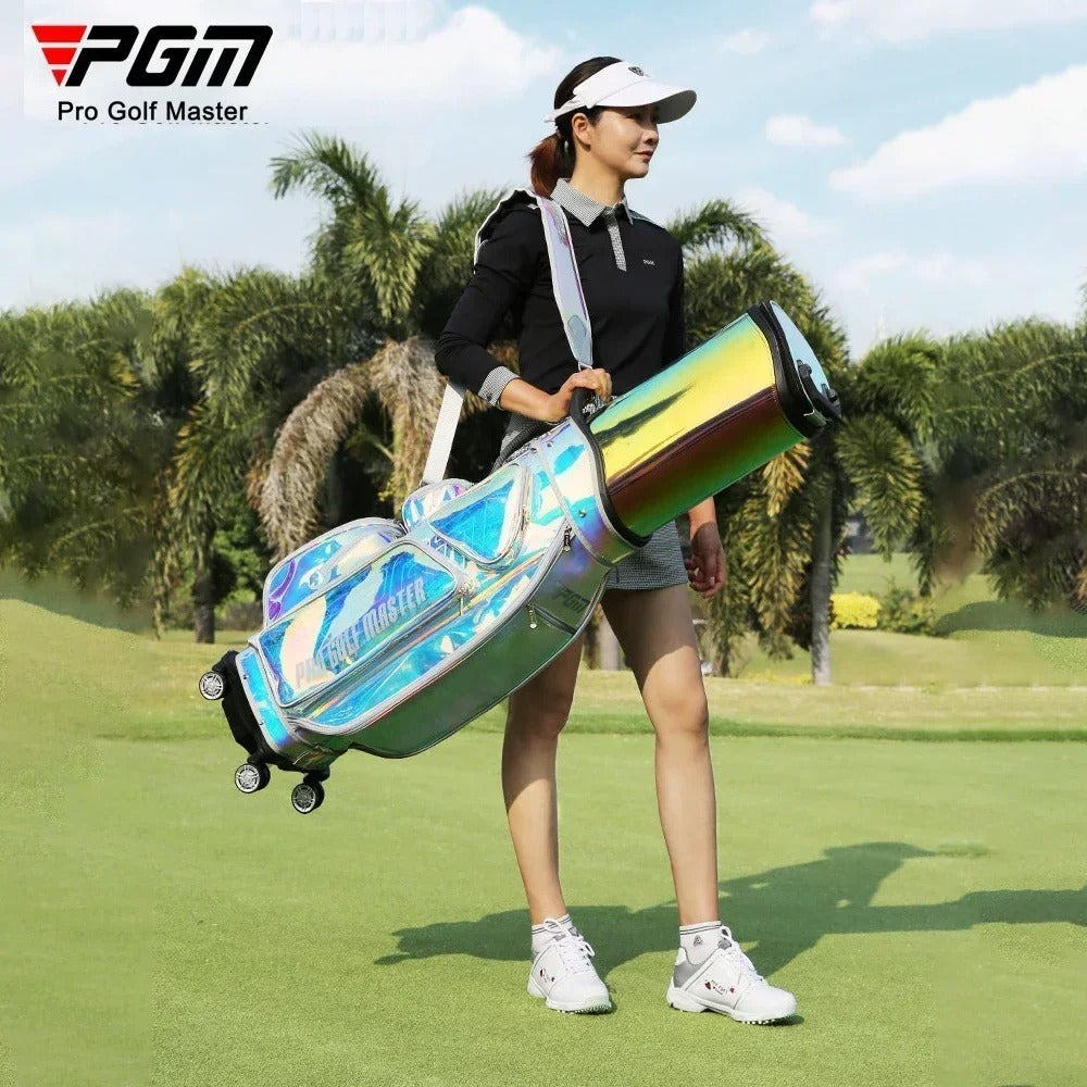 PGM Unisex Golf Travel Bag Colorful Waterproof Four-wheel Flat  Air Consignment Bags Golf Aviation Bag Large Capacity