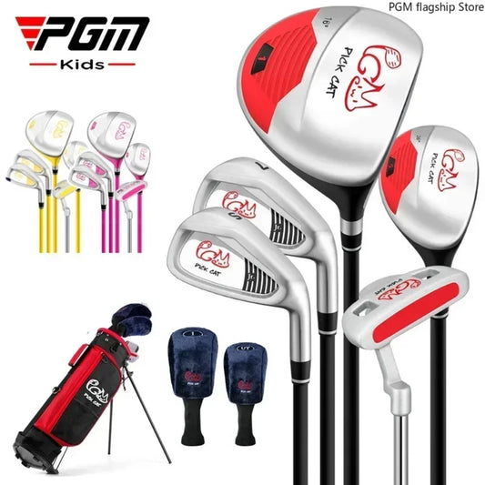 PGM Children's Golf Clubs for Boys and Girls Complete Set of Beginner Sets of Practice Clubs for 3-12 Years Old