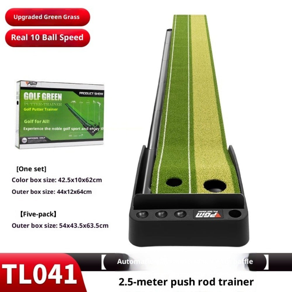 PGM Indoor Golf Putter Mini Golf Putting Green Blanket Home Golf Trainer Set