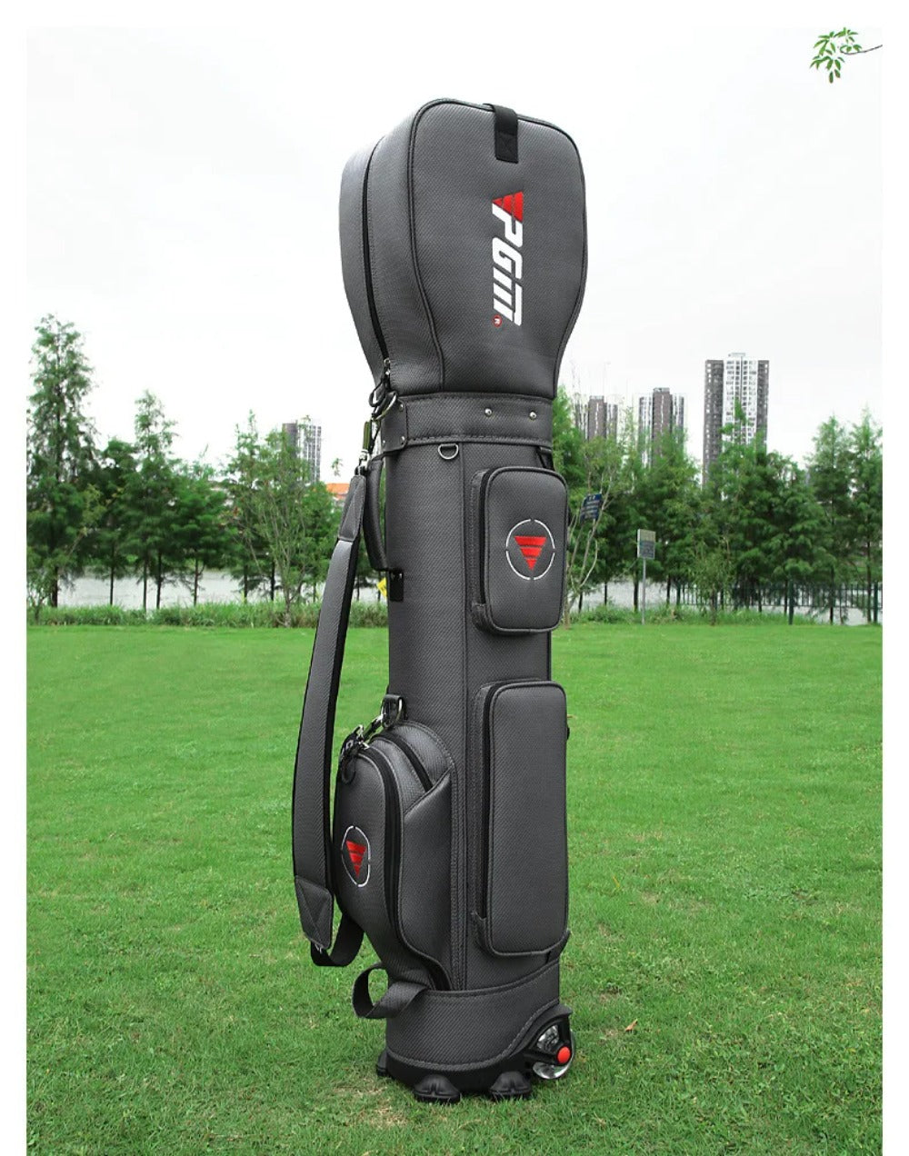 PGM Golf Bag with Wheels Ultra-light Sport Standard Golf Bags Large Capacity Golf Aviation Ball Storage Multifunctional