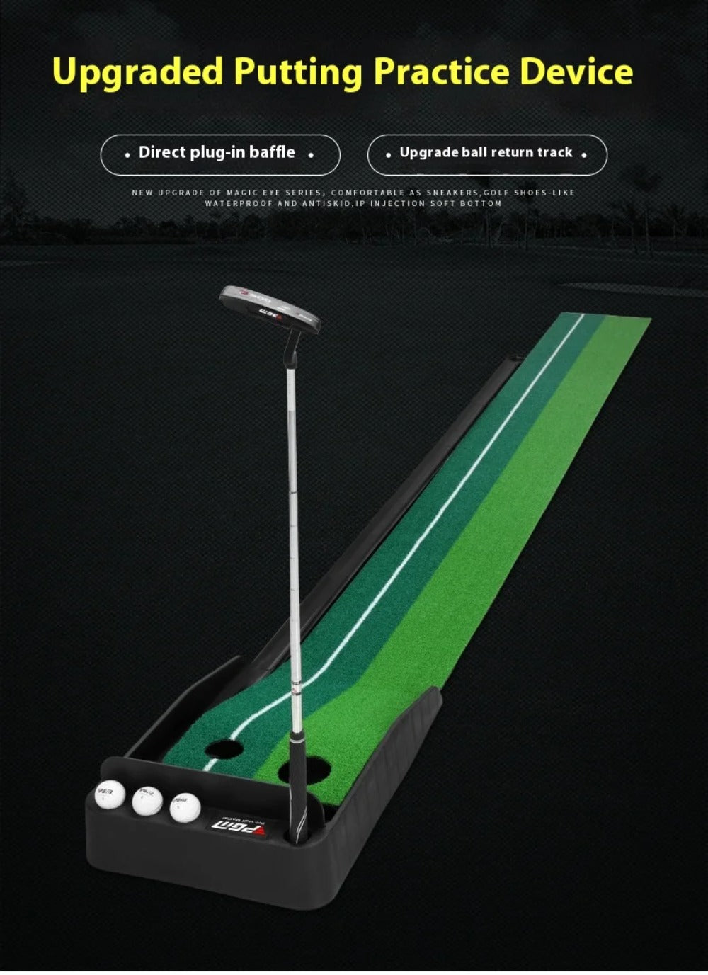 PGM 2.5m/3m Golf Practice Equipment Indoor Putter Golf Practice Equipment Rubber Bottom Putter Golf Equipment