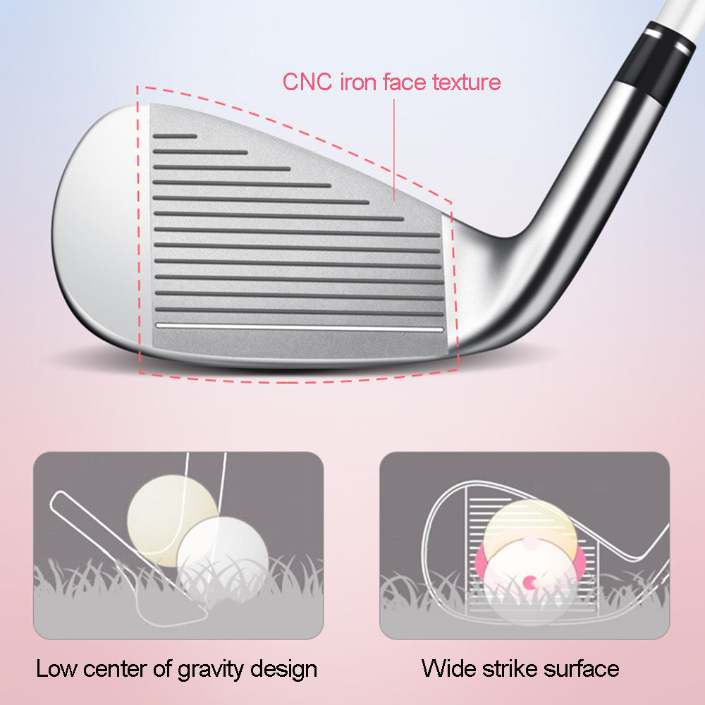 PGM Golf Club #6/7/8/9/P/S Golf Pitching Sand Wedge Club Right Handed Womens with Steel or Graphite Shaft for Female Single Golfers Sports