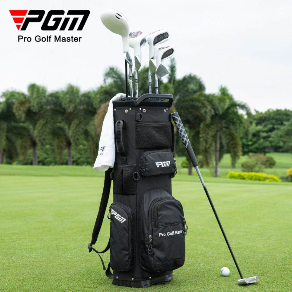 PGM Golf Bag, Backpack Style Golf Club Bag, Ultra Lightweight, Portable, Fixed, Plug-in, Waterproof Golf Bag