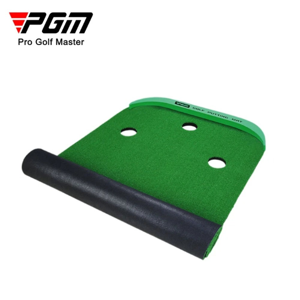 PGM Golf Portable Green Indoor Golf Puttering Trainer Mini Practice Blanket 3x1m
