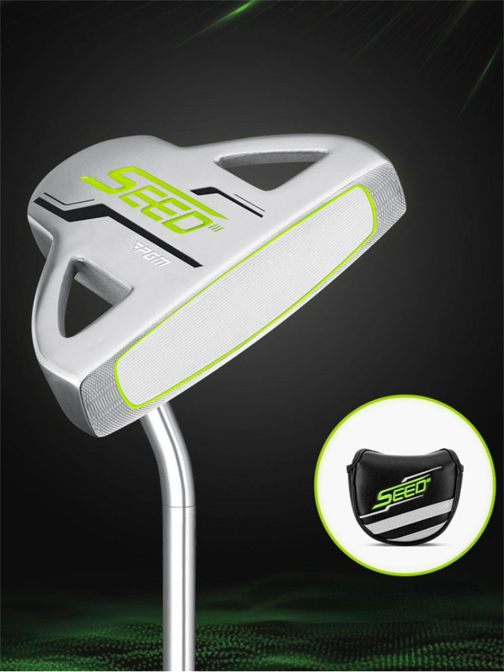 PGM Golf Mallet Putters Loft 3 Degree Junior Right Handed Golf Clubs Putter Stick Rod for Kids with Headcover for Boys Girls