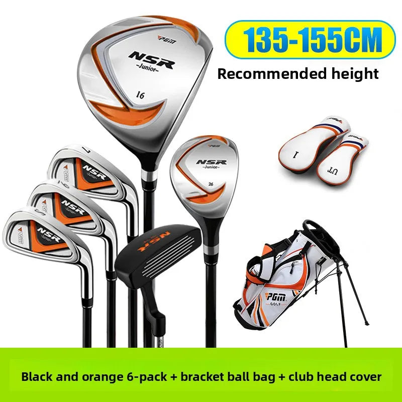 PGM Golf Clubs Left Hand and Right Handed Girls Boys Lightweight Irons Putter Swing 95-155cm Kids