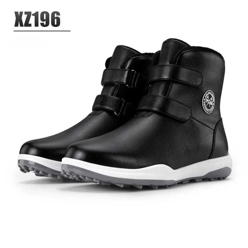 PGM Women's Golf Shoes Autumn Winter Waterproof Casual Boots Wear Anti-slip Sneakers Fleece Lining Women's Sports Shoes