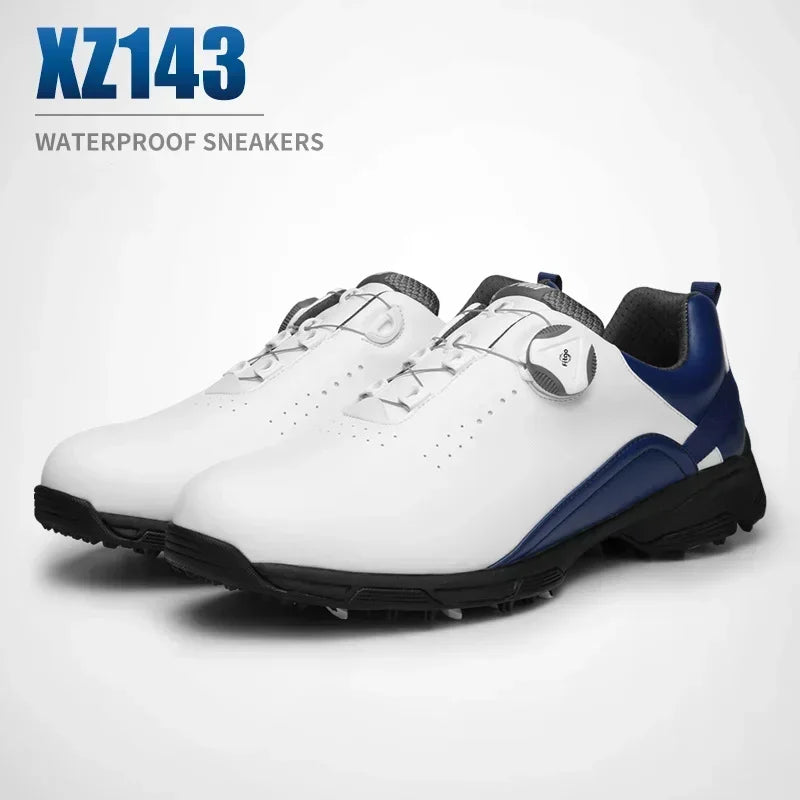 PGM Golf Shoes Men's Waterproof Breathable Golf Shoes Male Rotating Shoelaces Sports Sneakers Non-slip Trainers