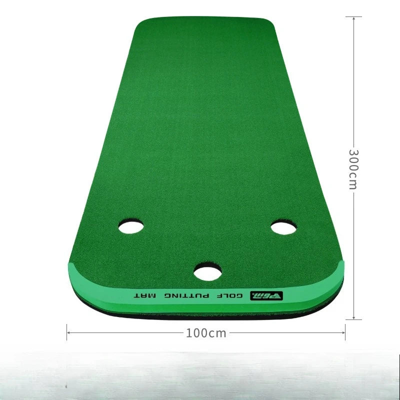 PGM Golf Portable Green Indoor Golf Puttering Trainer Mini Practice Blanket 3x1m